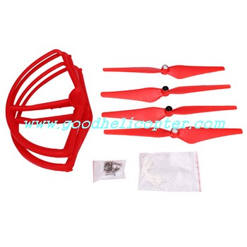 CX-20 quad copter parts Red color pack (blades + protection cover)